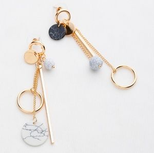 Multi Charm Drop Earrings